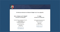 Desktop Screenshot of kanzleivonbockum.de